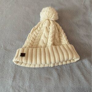 Smartwool  wool blend cable knit Pom-Pom Beanie